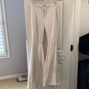 Free people wide legged jeans